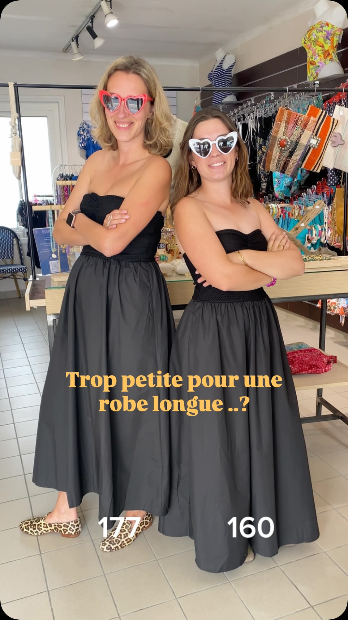 On entend souvent en boutique :

« Les robes longues, ce n’est pas pour moi, je suis trop petite. »

Alors aujourd’hui, on a eu envie de tester cette idée reçue.

Même sélection de robes, deux silhouettes, deux tailles différentes.

Parce qu’au final, ce n’est pas toujours une question de centimètres. La coupe, la matière, le tombé et surtout la façon dont on se sent dans un vêtement font souvent toute la différence.

Et vous, laquelle de ces robes préférez-vous ? ✨

💛 Toutes les robes présentées dans cette vidéo sont disponibles en boutique et sur l’e-shop.

#ShopByClo #RobeLongue #ModeFemme #Morphologie #IdeesRecues