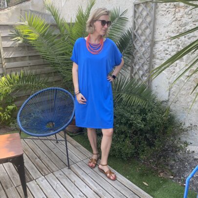Robe t-shirt courte uni - Johanna Paris
