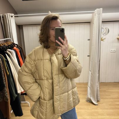 Veste doudoune écharpe amovible