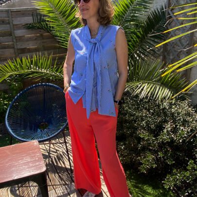 Pantalon gaze de coton