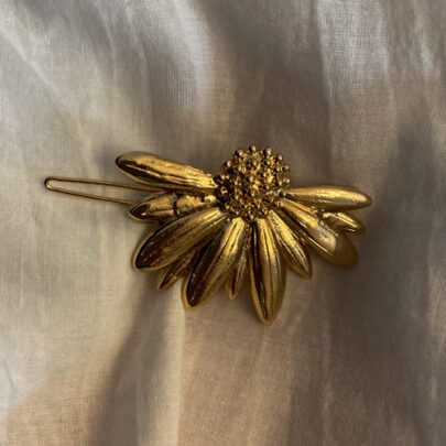 Barrette marguerite doré