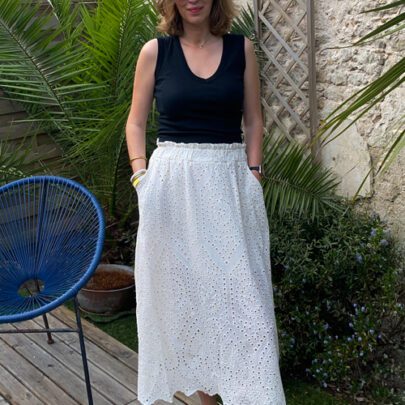 Jupe broderie anglaise - Johanna Paris