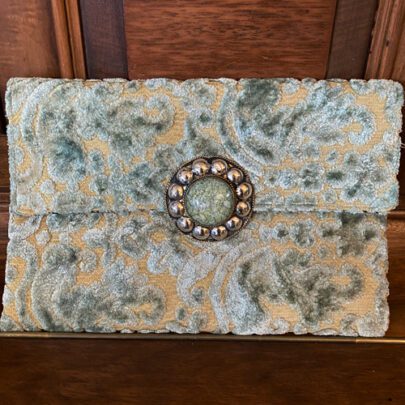 Pochette berbère vert d'eau