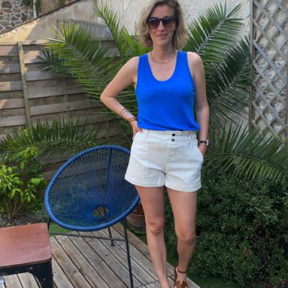 Short en toile écru Johanna Paris