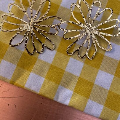 Boucles d'oreilles fleurs filigrane