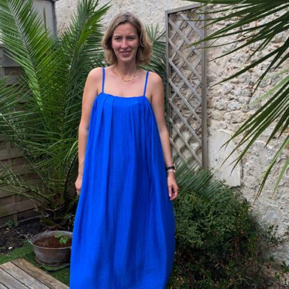 Robe longue à bretelles Olivia - Johanna Paris