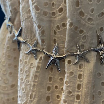 Ceinture étoile de mer argenté