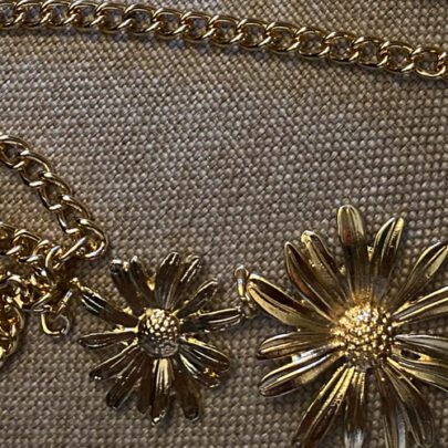 Ceinture marguerites doré