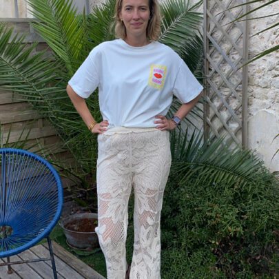 Pantalon en crochet