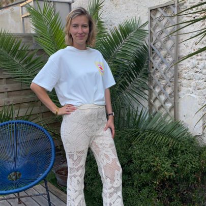 Pantalon en crochet