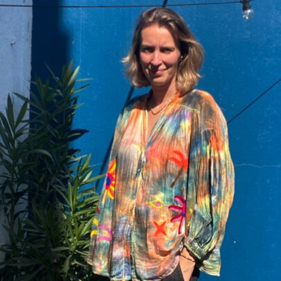 Chemise automne Tie and Dye brodée - The Corner