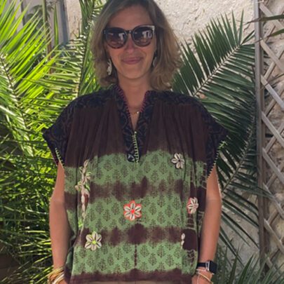 Blouse tie and dye chocolat - The Corner