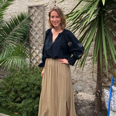 Jupe à paillettes lurex