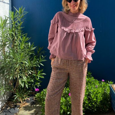 Pantalon magic tweed rose - Johanna Paris