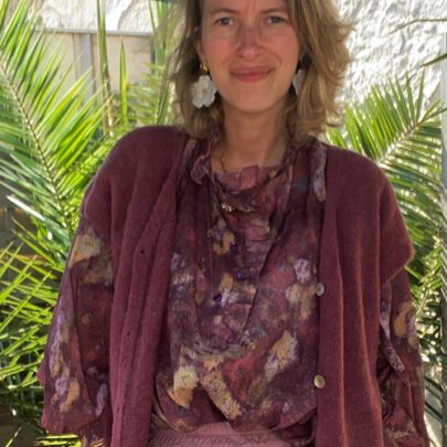 Gilet manches courtes oversize Bridget