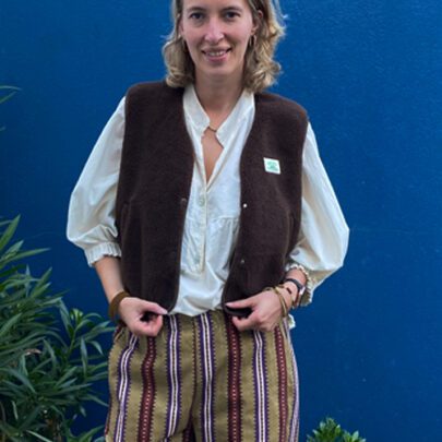 Veste moumoute chocolat