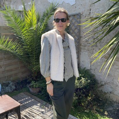 Gilet fausse fourrure