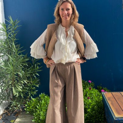 Pantalon large pied de poule Johanna Paris