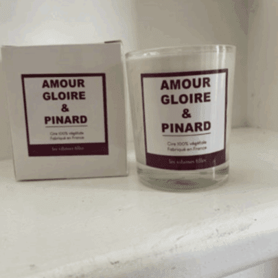 Bougie Amour Gloire et pinard