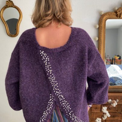 Pull Lia strass au dos - Gold and Silver