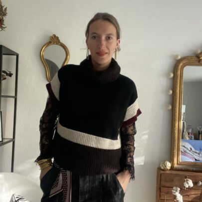 Pull col roulé sans manches - Johanna Paris