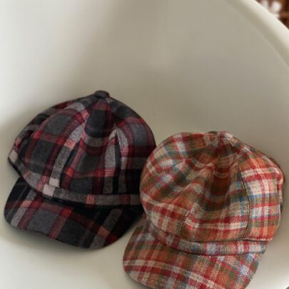 Casquette gavroche à carreaux