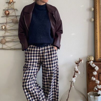 Pantalon Magic large à carreaux Johanna Paris