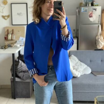 Blazer asymétrique Stone