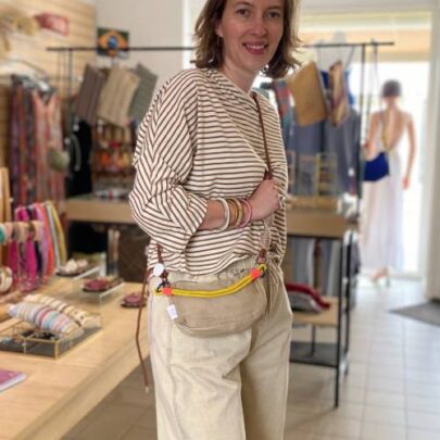 Sac bandoulière anse corde