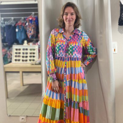 Robe longue à volants Elmer