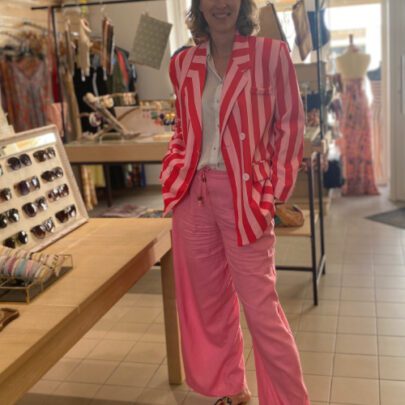 Veste oversize à rayures