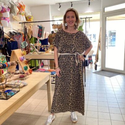 Robe longue Biba léopard Johanna Paris