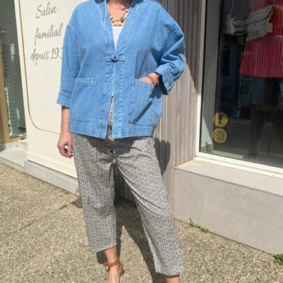 Veste en jean Kimono Johanna Paris