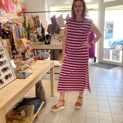 Robe épaulettes lurex Johanna Paris