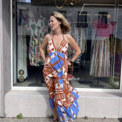 Robe longue dos nu Johanna Paris
