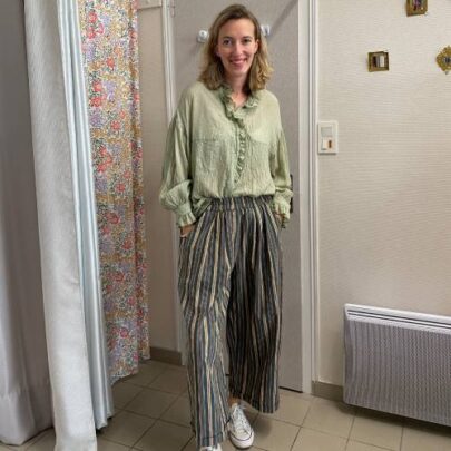 Chemise manches longues à volant Johanna Paris
