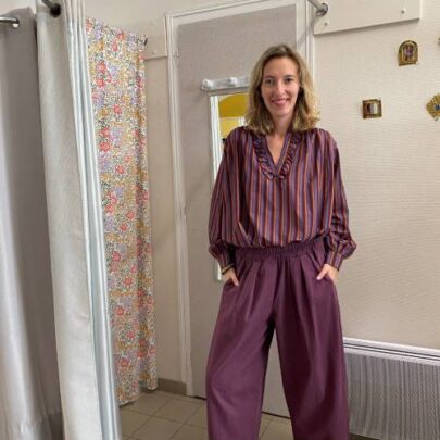 Pantalon magic large prune - Johanna Paris