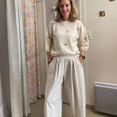 Pull à petites fleurs Johanna Paris