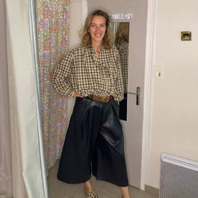 Jupe culotte simili cuir - Johanna Paris