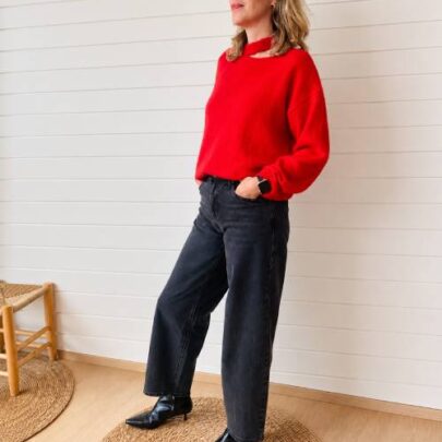 Jean barrel denim noir - Toxik3 Paris